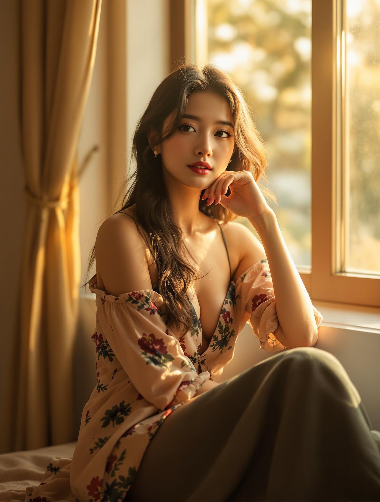 午后阳光下的温柔少女 - 性感写真写真作品